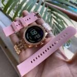 Gen 9 Smart Watch with metal strap placed on box